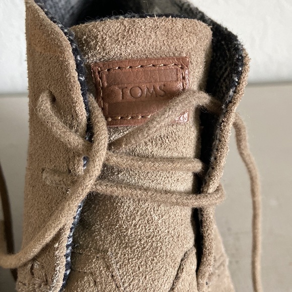 TOMS - Suede Wedge Heel Booties - Picture 4 of 10